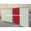 Corriendo Construcción Cercado Hoarding Panel Color Acero Hoarding